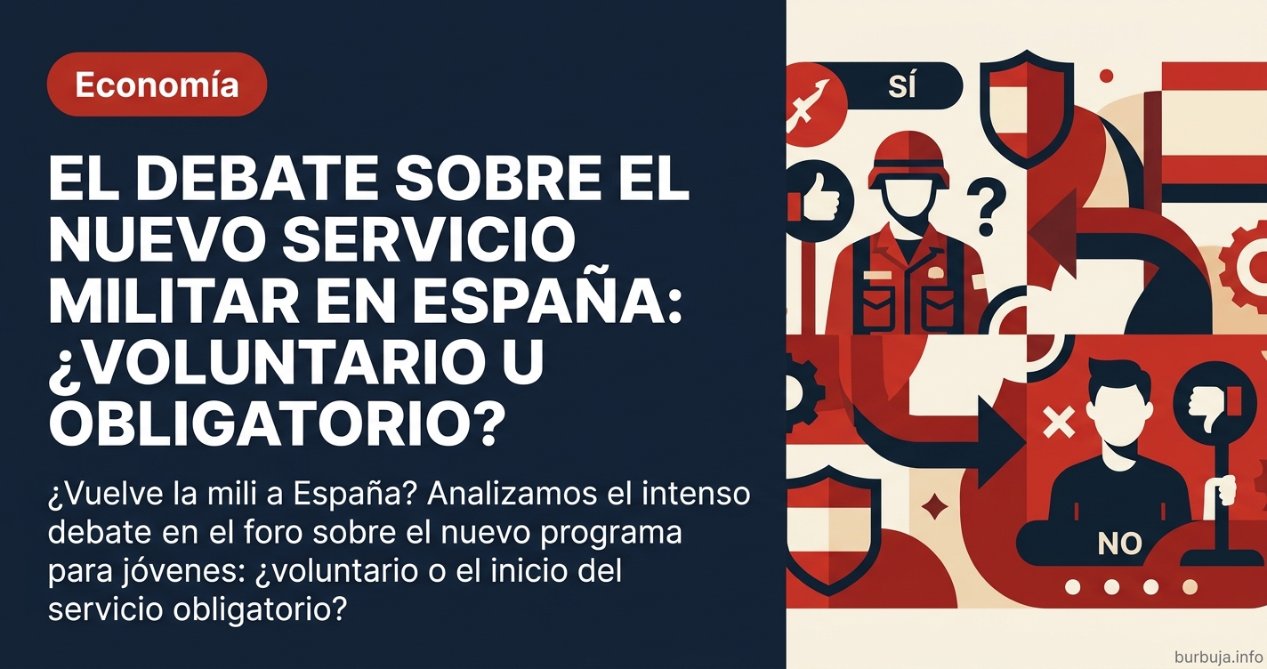 ¿Vuelve la mili a España? Analizamos el intenso debate en el foro sobre el nuevo programa para jóvenes: ¿voluntario o el inic