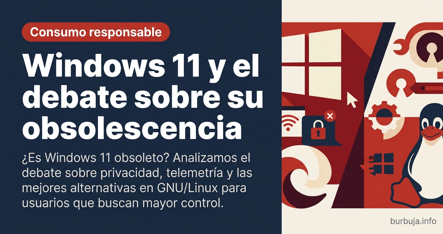 ¿Es Windows 11 obsoleto? Analizamos el debate sobre privacidad, telemetría y las mejores alternativas en GNU/Linux para usuar
