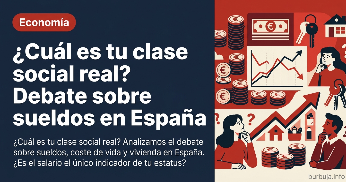 ¿Cuál es tu clase social real? Analizamos el debate sobre sueldos, coste de vida y vivienda en España. ¿Es el salario el únic