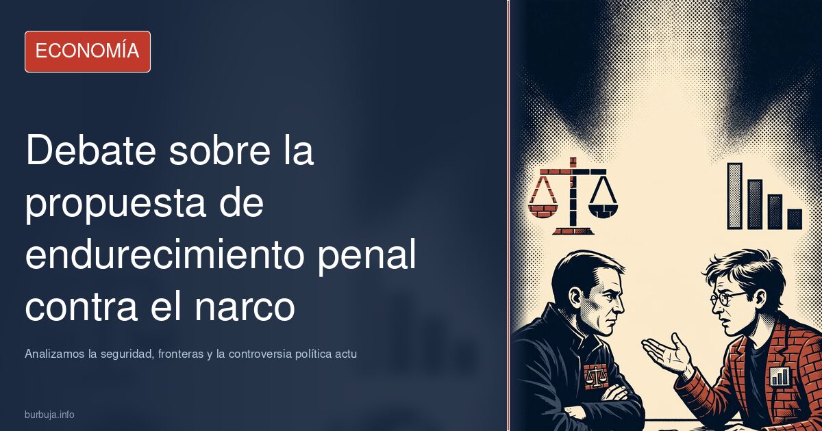 Debate sobre la propuesta de endurecimiento penal contra el narcotráfico de Santiago Abascal. Analizamos la seguridad, fronte
