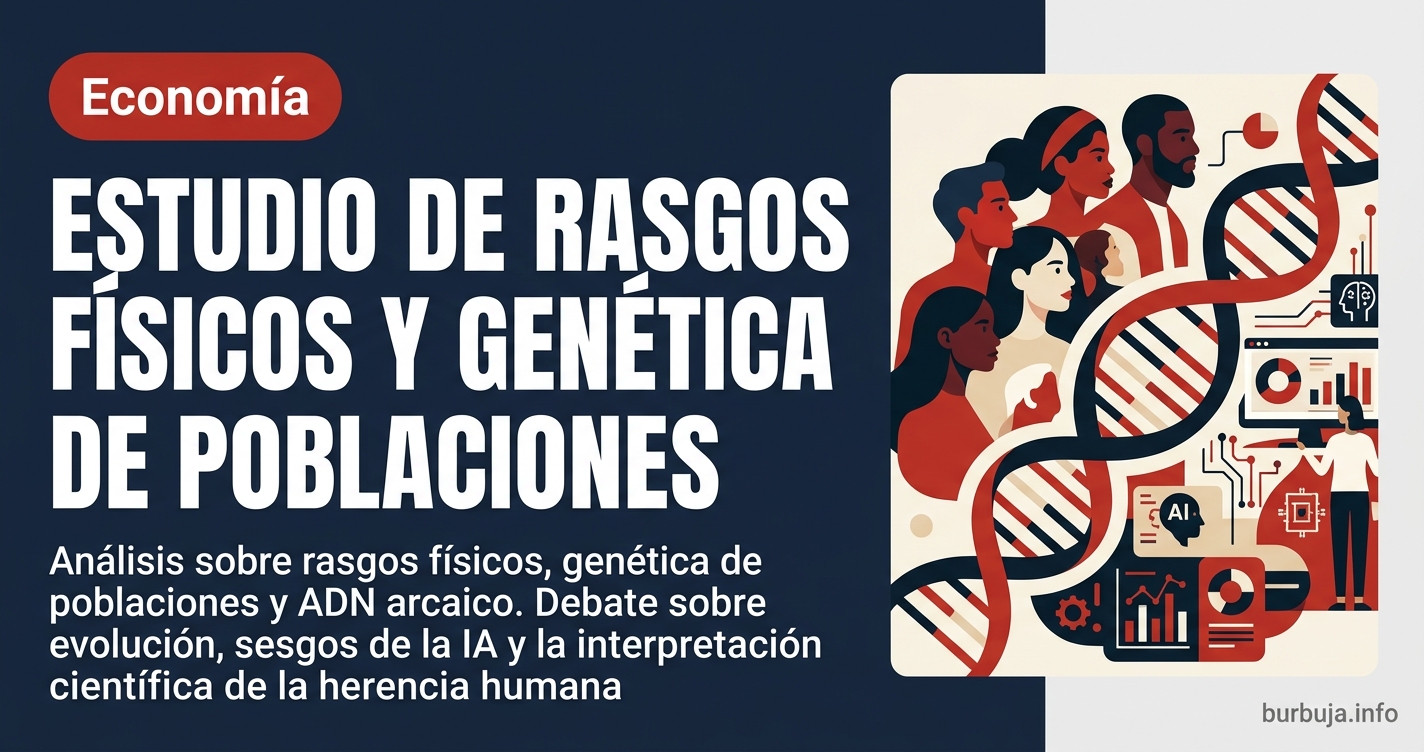 Análisis sobre rasgos físicos, genética de poblaciones y ADN arcaico. Debate sobre evolución, sesgos de la IA y la interpreta