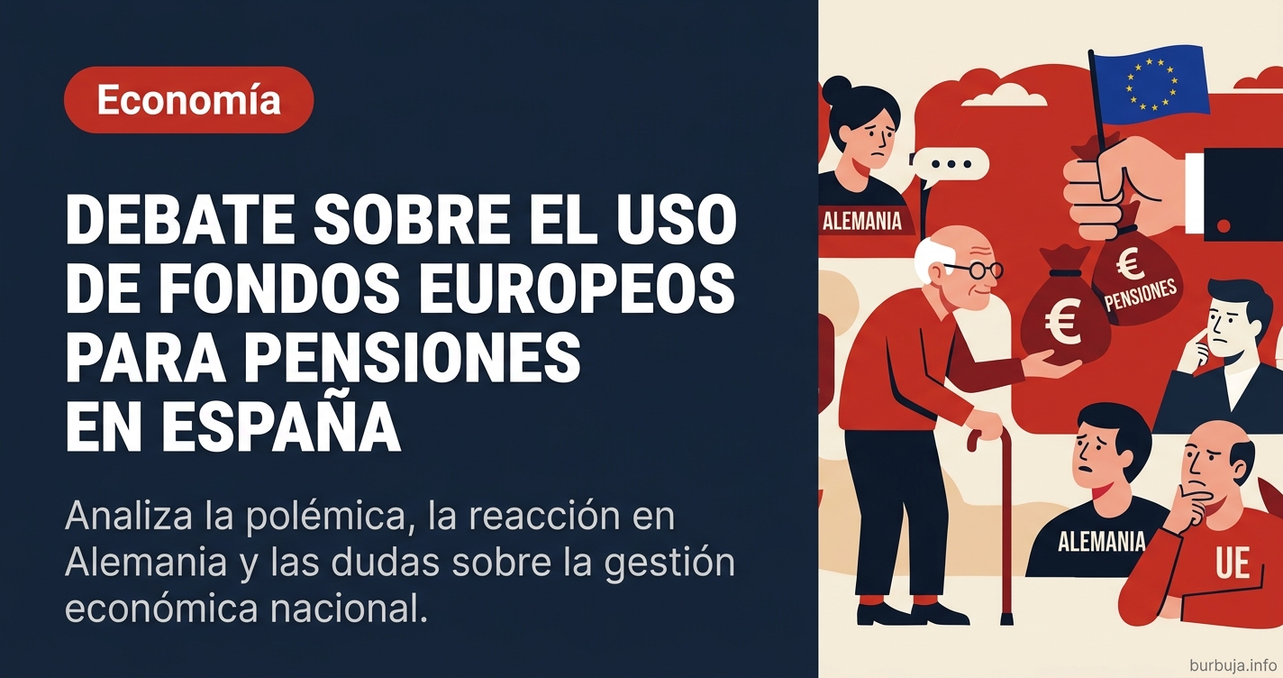 Polémica por el uso de fondos europeos para pensiones en España: analiza el debate, la indignación en Alemania y las dudas so