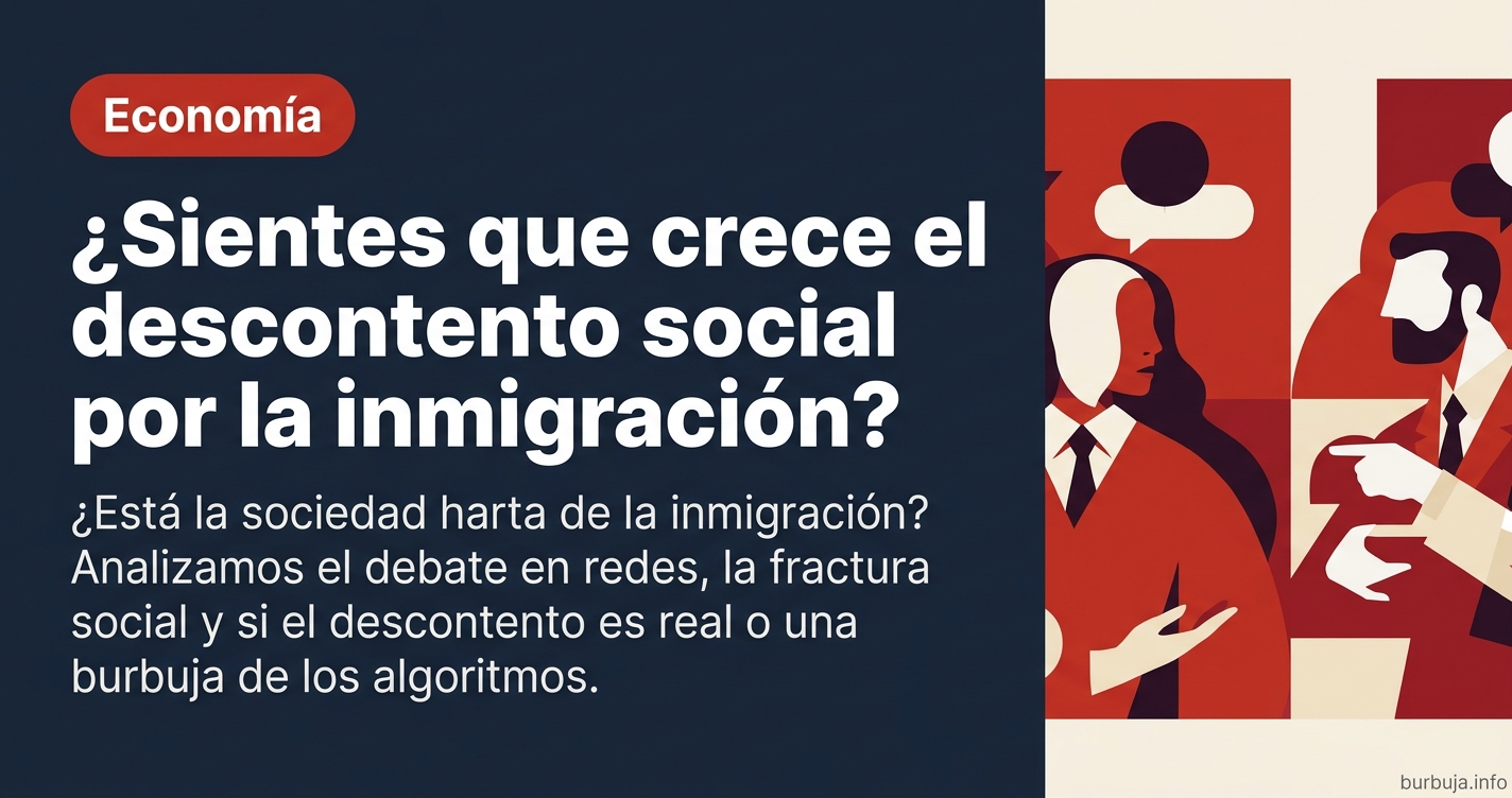 ¿Está la sociedad harta de la inmigración? Analizamos el debate en redes, la fractura social y si el descontento es real o un