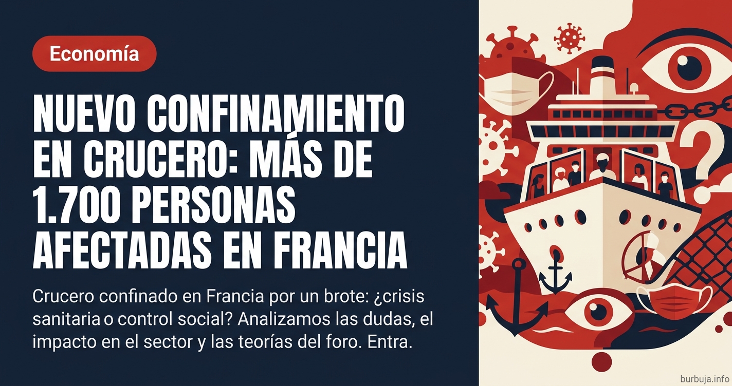 Crucero confinado en Francia por un brote: ¿crisis sanitaria o control social? Analizamos las dudas, el impacto en el sector 