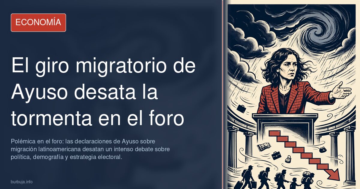 Polémica en el foro: las declaraciones de Ayuso sobre migración latinoamericana desatan un intenso debate sobre política, dem