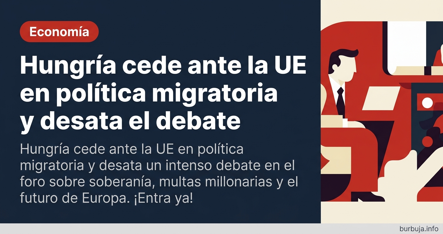 Hungría cede ante la UE en política migratoria y desata un intenso debate en el foro sobre soberanía, multas millonarias y el