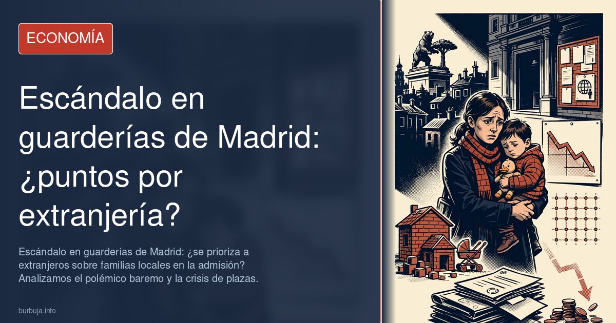 Escándalo en guarderías de Madrid: ¿se prioriza a extranjeros sobre familias locales en la admisión? Analizamos el polémico b