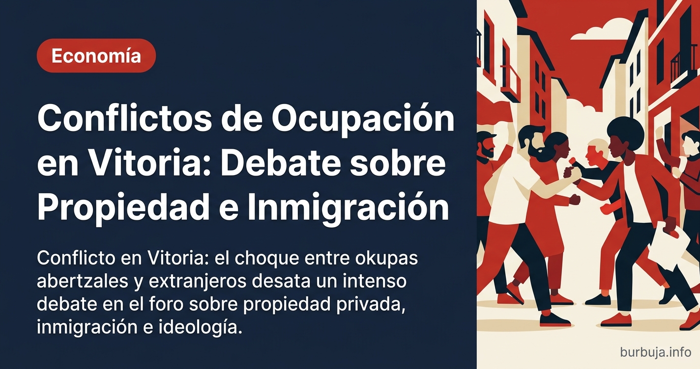Conflicto en Vitoria: el choque entre okupas abertzales y extranjeros desata un intenso debate en el foro sobre propiedad pri