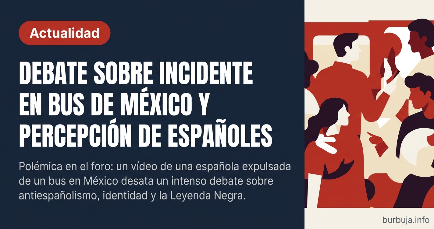 Polémica en el foro: un vídeo de una española expulsada de un bus en México desata un intenso debate sobre antiespañolismo, i