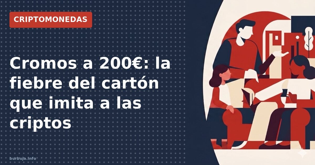 Cromos a 200€: la fiebre del cartón que imita a las criptos