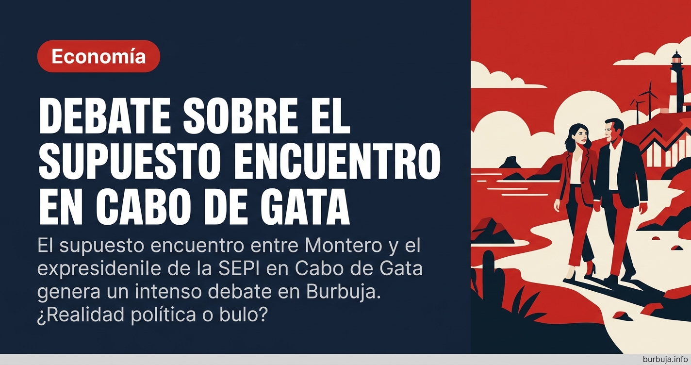 El supuesto encuentro entre Montero y el expresidente de la SEPI en Cabo de Gata genera un intenso debate en Burbuja. ¿Realid