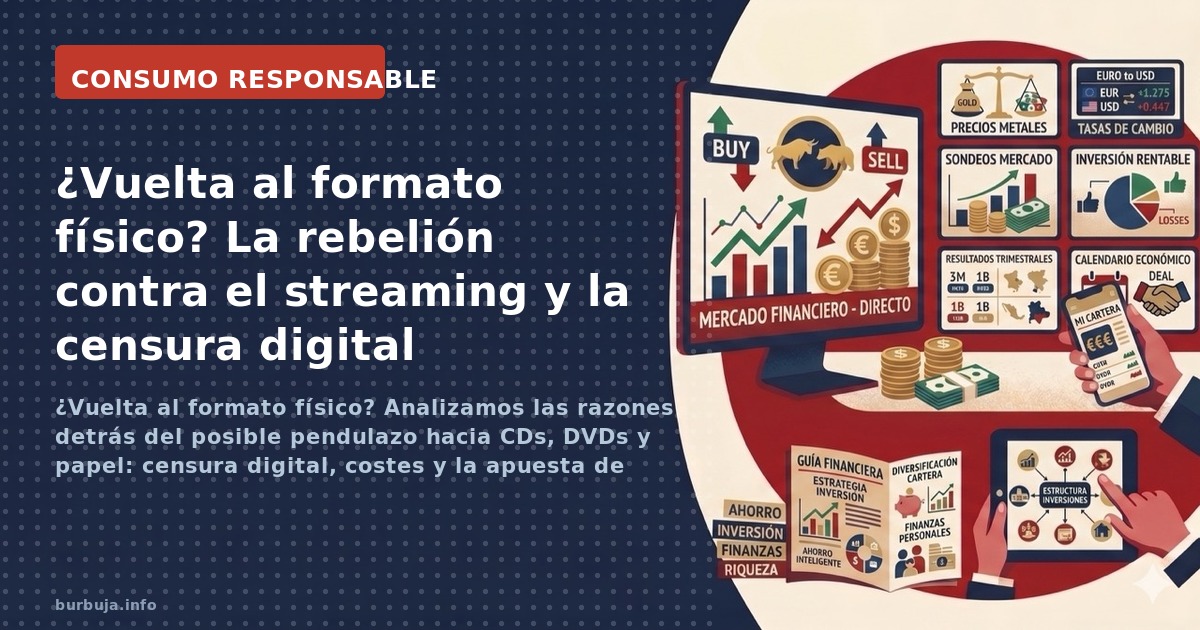 ¿Vuelta al formato físico? Analizamos las razones detrás del posible pendulazo hacia CDs, DVDs y papel: censura digital, cost