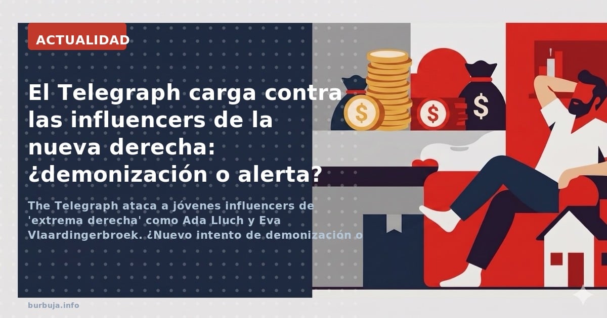 The Telegraph ataca a jóvenes influencers de 'extrema derecha' como Ada Lluch y Eva Vlaardingerbroek. ¿Nuevo intento de demon