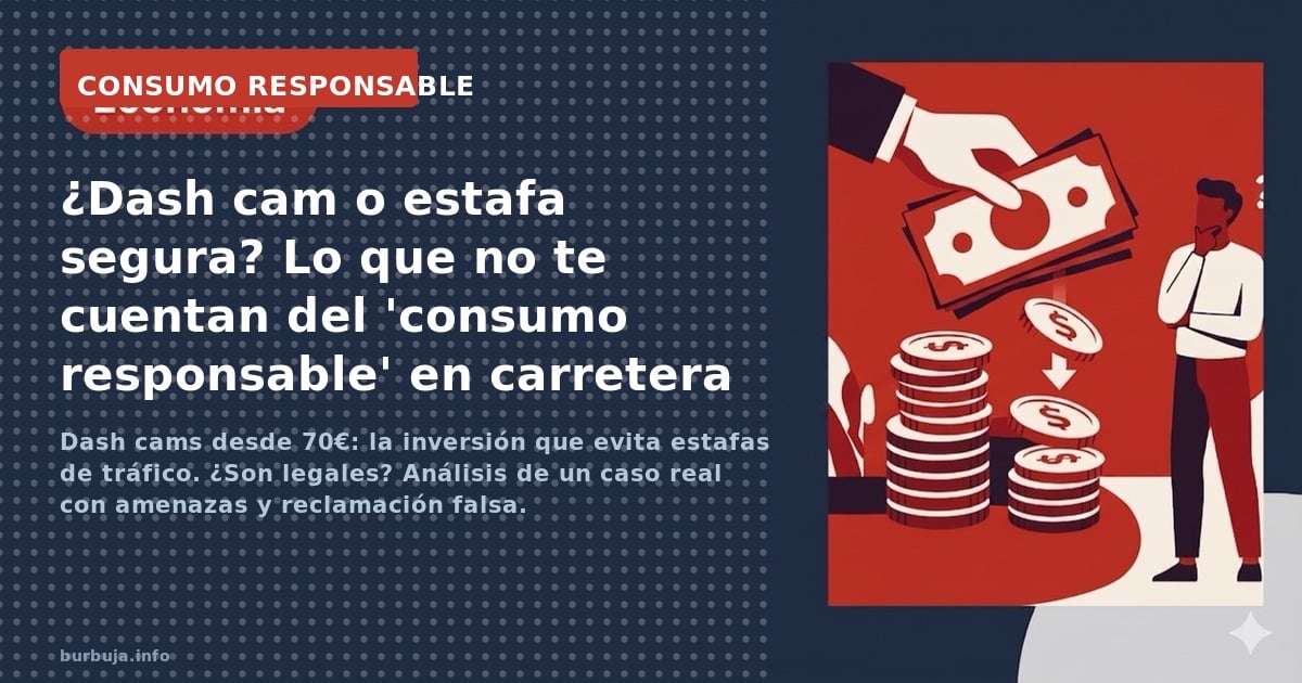 Dash cams desde 70€: la inversión que evita estafas de tráfico. ¿Son legales? Análisis de un caso real con amenazas y reclama