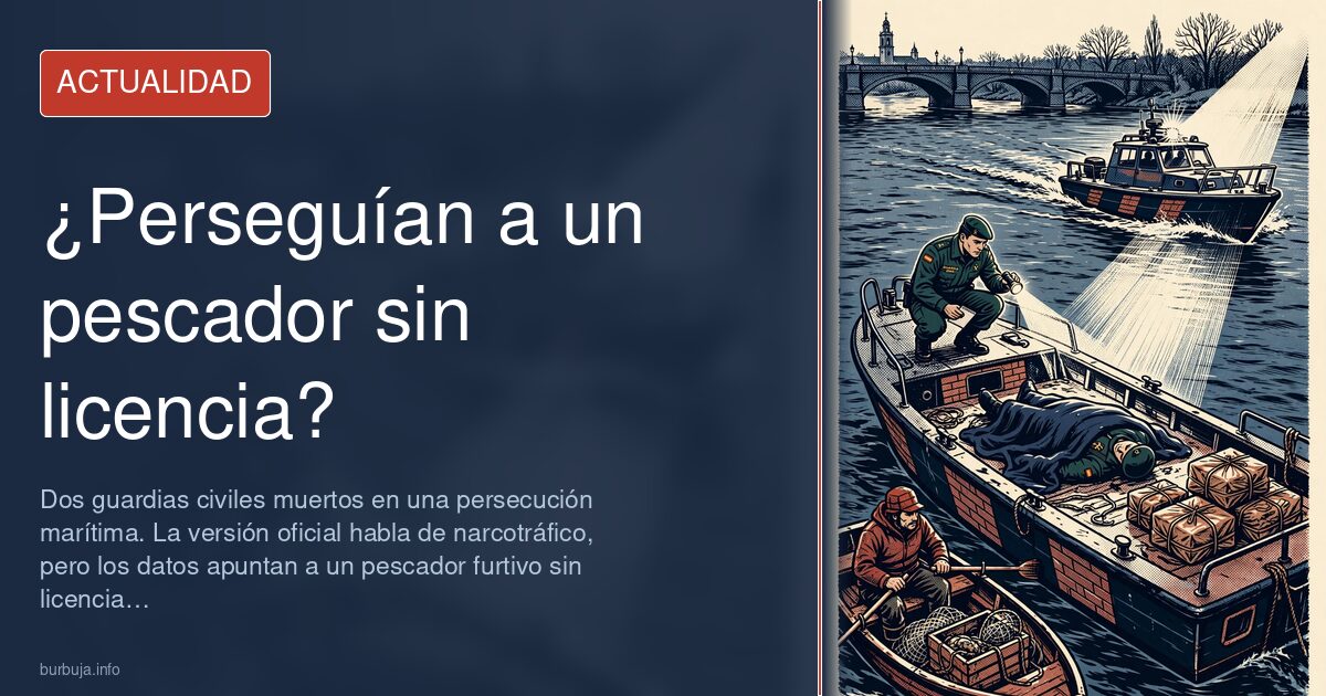 ¿Perseguían a un pescador sin licencia?