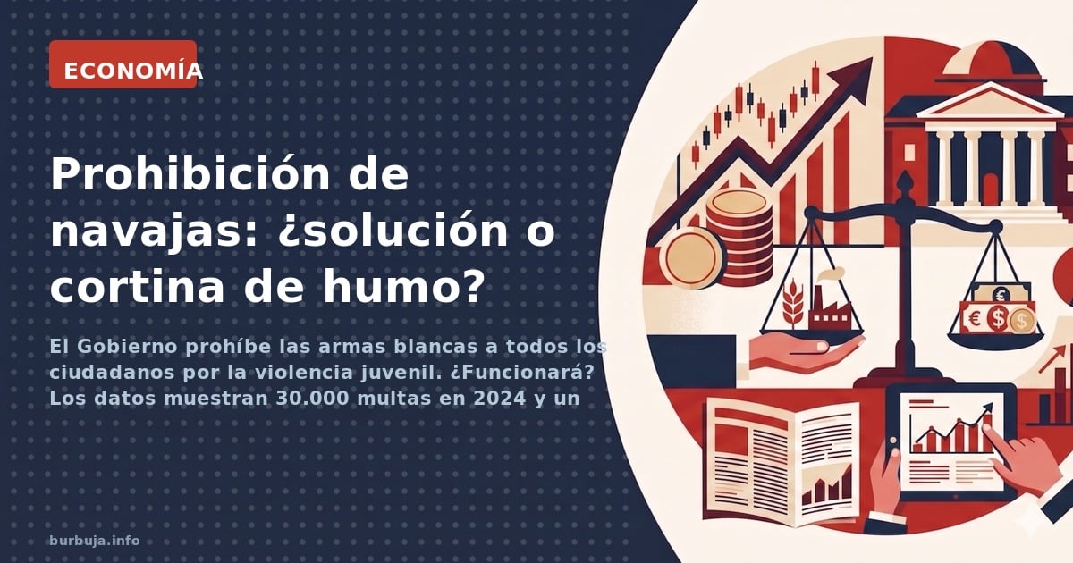 El Gobierno prohíbe las armas blancas a todos los ciudadanos por la violencia juvenil. ¿Funcionará? Los datos muestran 30.000