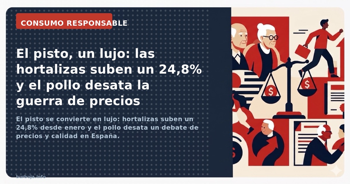 El pisto se convierte en lujo: hortalizas suben un 24,8% desde enero y el pollo desata un debate de precios y calidad en Espa