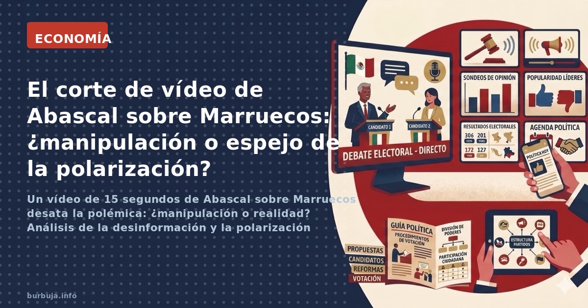 Un vídeo de 15 segundos de Abascal sobre Marruecos desata la polémica: ¿manipulación o realidad? Análisis de la desinformació