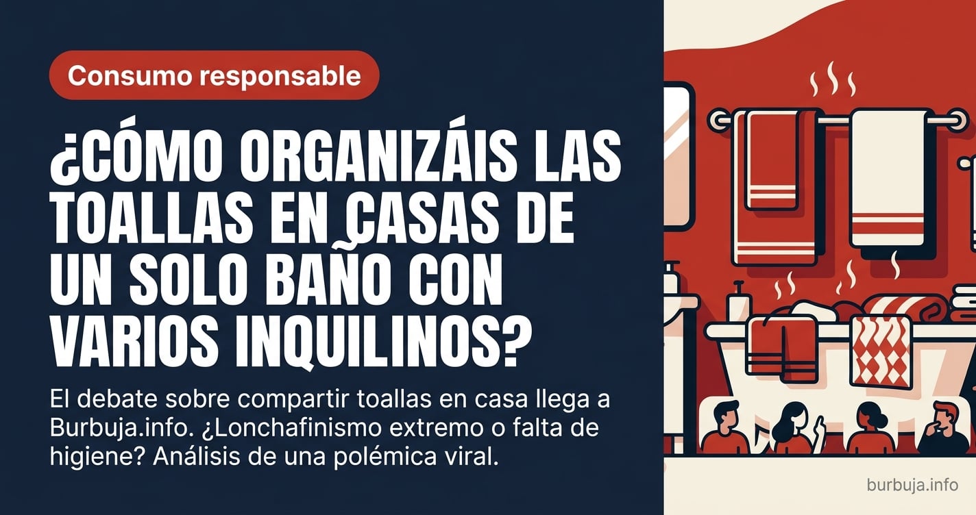 Analizamos la polémica sobre compartir toallas en hogares con un solo baño y cómo el ahorro mal entendido está degradando los