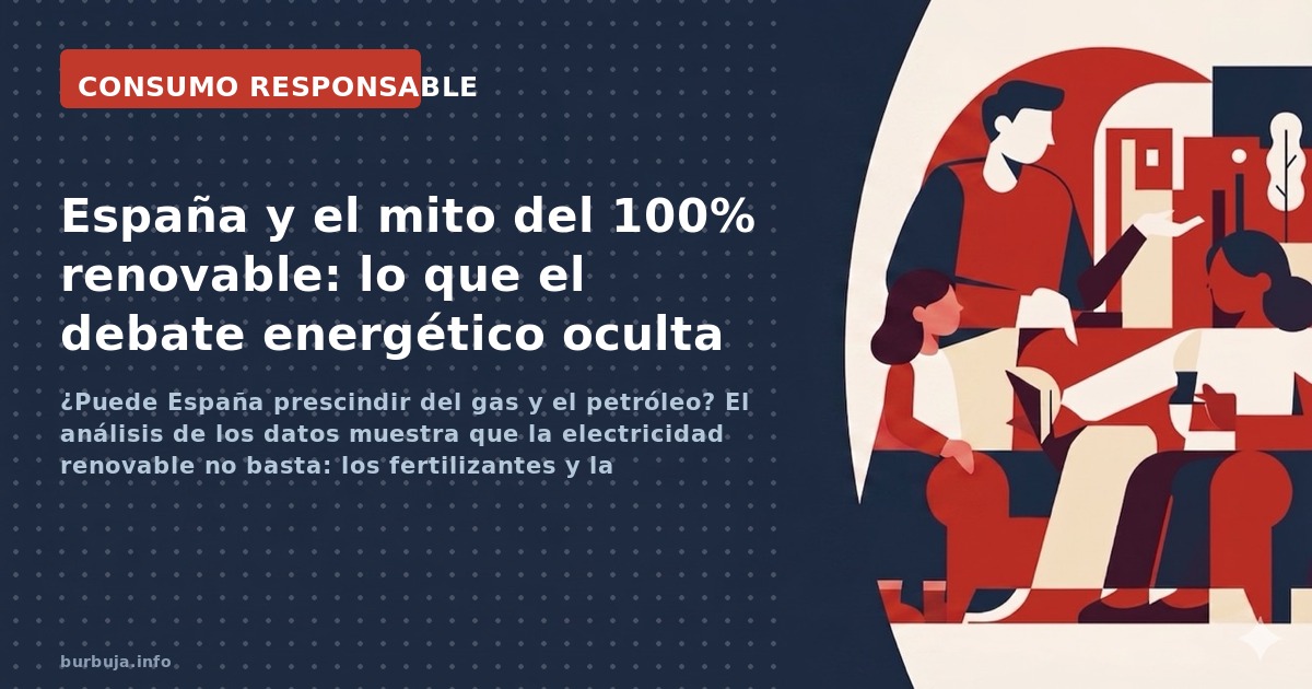 ¿Puede España prescindir del gas y el petróleo? El análisis de los datos muestra que la electricidad renovable no basta: los 