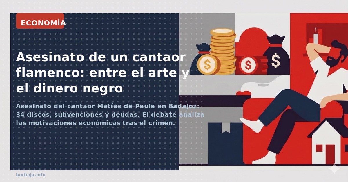 Asesinato del cantaor Matías de Paula en Badajoz: 34 discos, subvenciones y deudas. El debate analiza las motivaciones económ