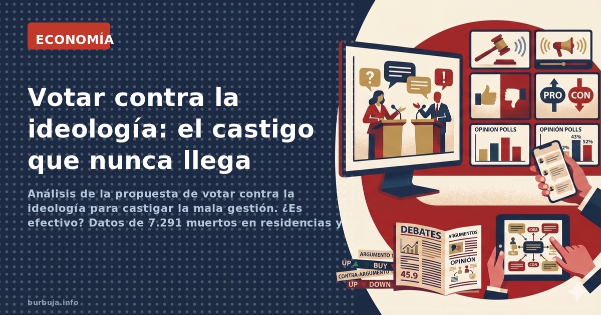 Análisis de la propuesta de votar contra la ideología para castigar la mala gestión. ¿Es efectivo? Datos de 7.291 muertos en 