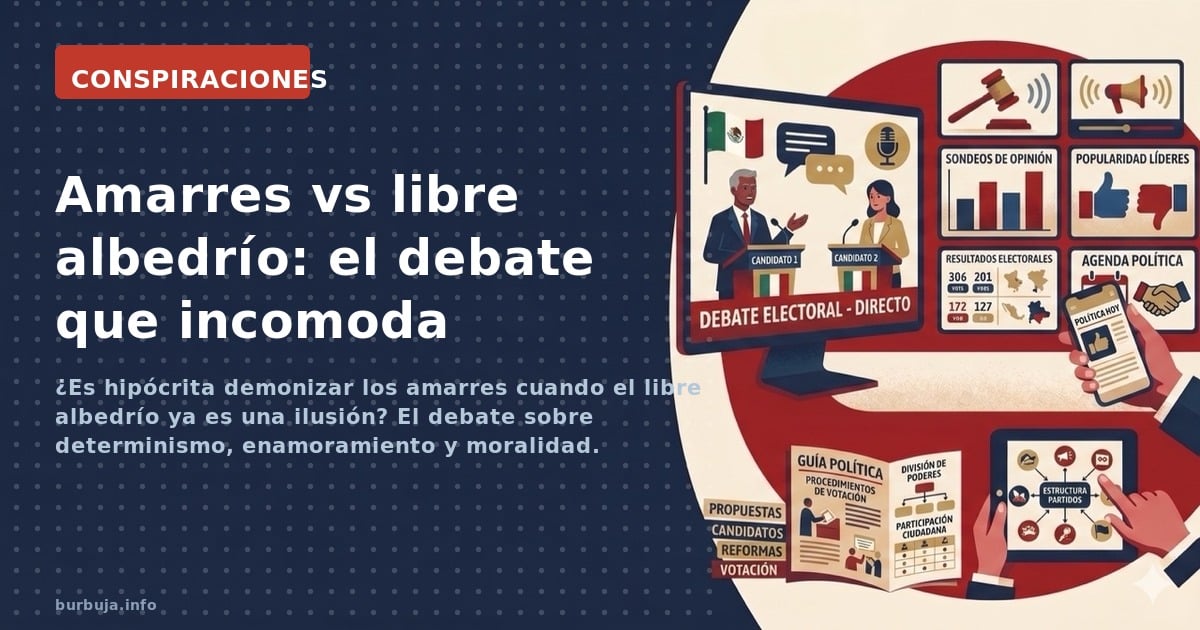 ¿Es hipócrita demonizar los amarres cuando el libre albedrío ya es una ilusión? El debate sobre determinismo, enamoramiento y