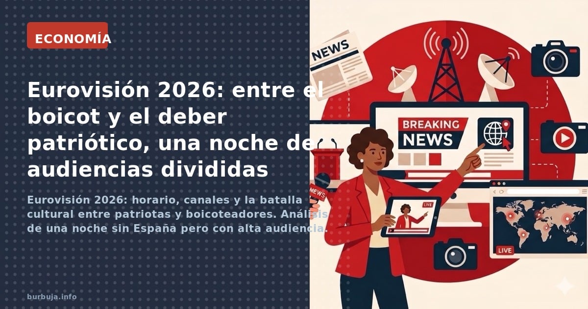 Eurovisión 2026: horario, canales y la batalla cultural entre patriotas y boicoteadores. Análisis de una noche sin España per