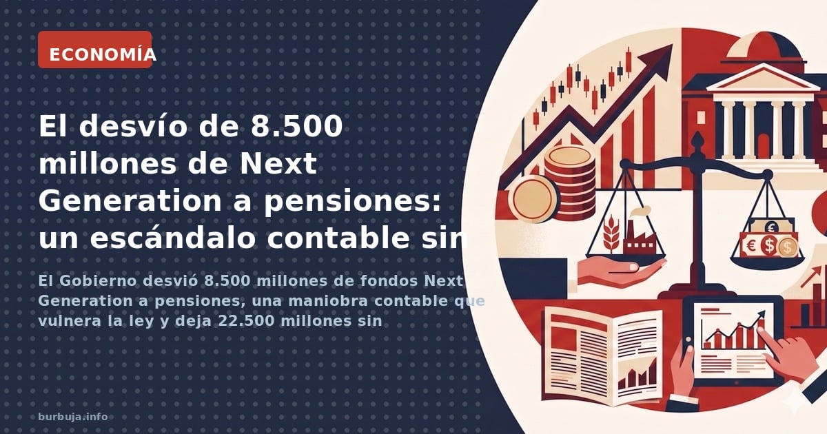 Sobre los 8500 millones de Next generation para pagar pensiones