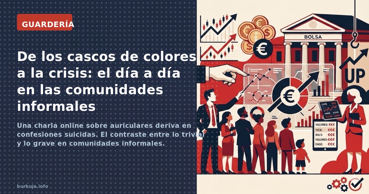 Una charla online sobre auriculares deriva en confesiones suicidas. El contraste entre lo trivial y lo grave en comunidades i