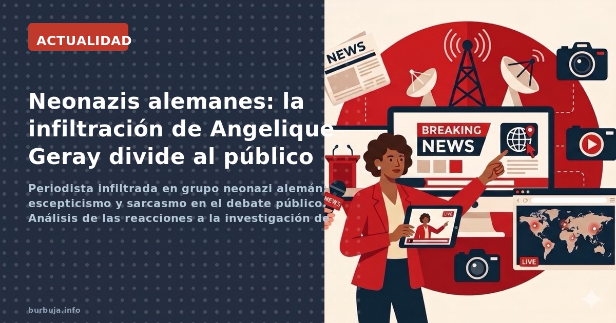 Periodista infiltrada en grupo neonazi alemán: escepticismo y sarcasmo en el debate público. Análisis de las reacciones a la 