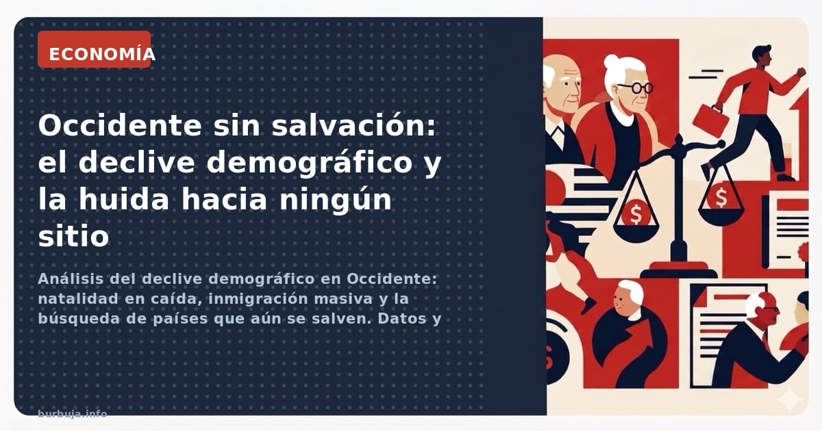 Análisis del declive demográfico en Occidente: natalidad en caída, inmigración masiva y la búsqueda de países que aún se salv