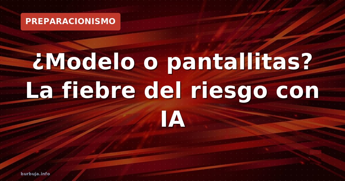 ¿Modelo o pantallitas? La fiebre del riesgo con IA