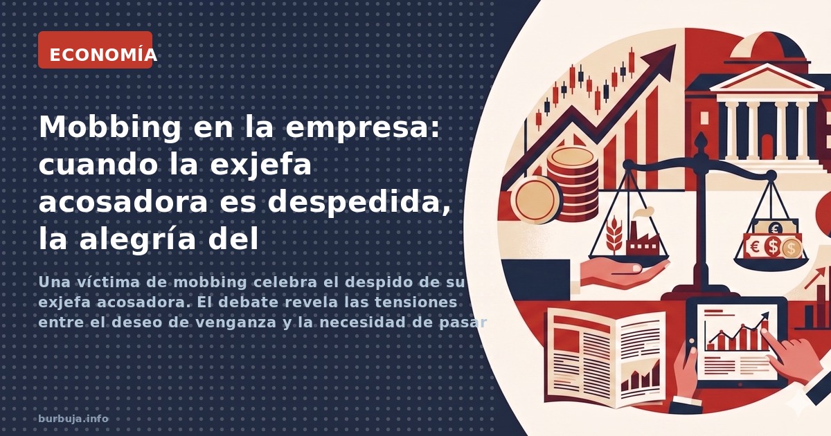 Una víctima de mobbing celebra el despido de su exjefa acosadora. El debate revela las tensiones entre el deseo de venganza y