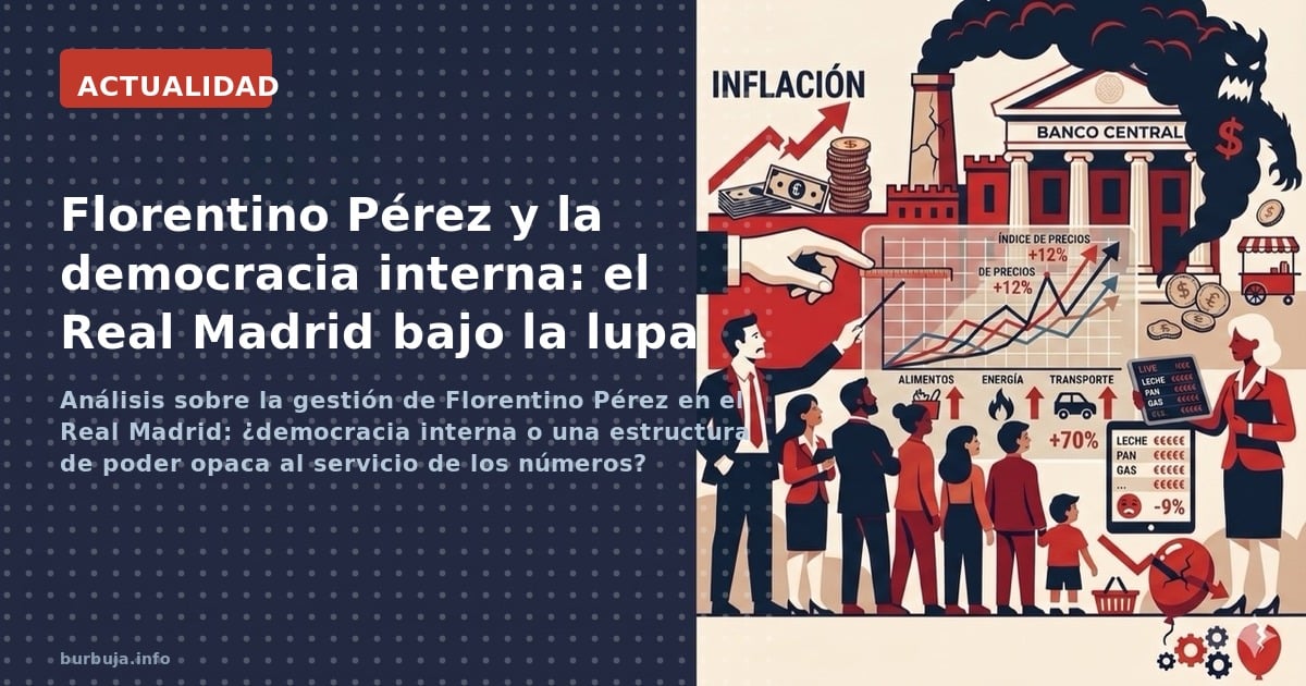 Análisis sobre la gestión de Florentino Pérez en el Real Madrid: ¿democracia interna o una estructura de poder opaca al servi