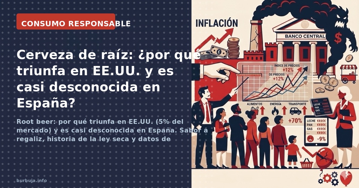 Root beer: por qué triunfa en EE.UU. (5% del mercado) y es casi desconocida en España. Sabor a regaliz, historia de la ley se