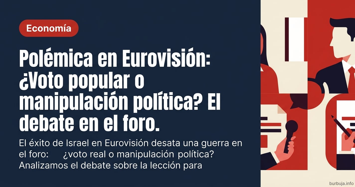 El éxito de Israel en Eurovisión desata una guerra en el foro: ¿voto real o manipulación política? Analizamos el debate sobre