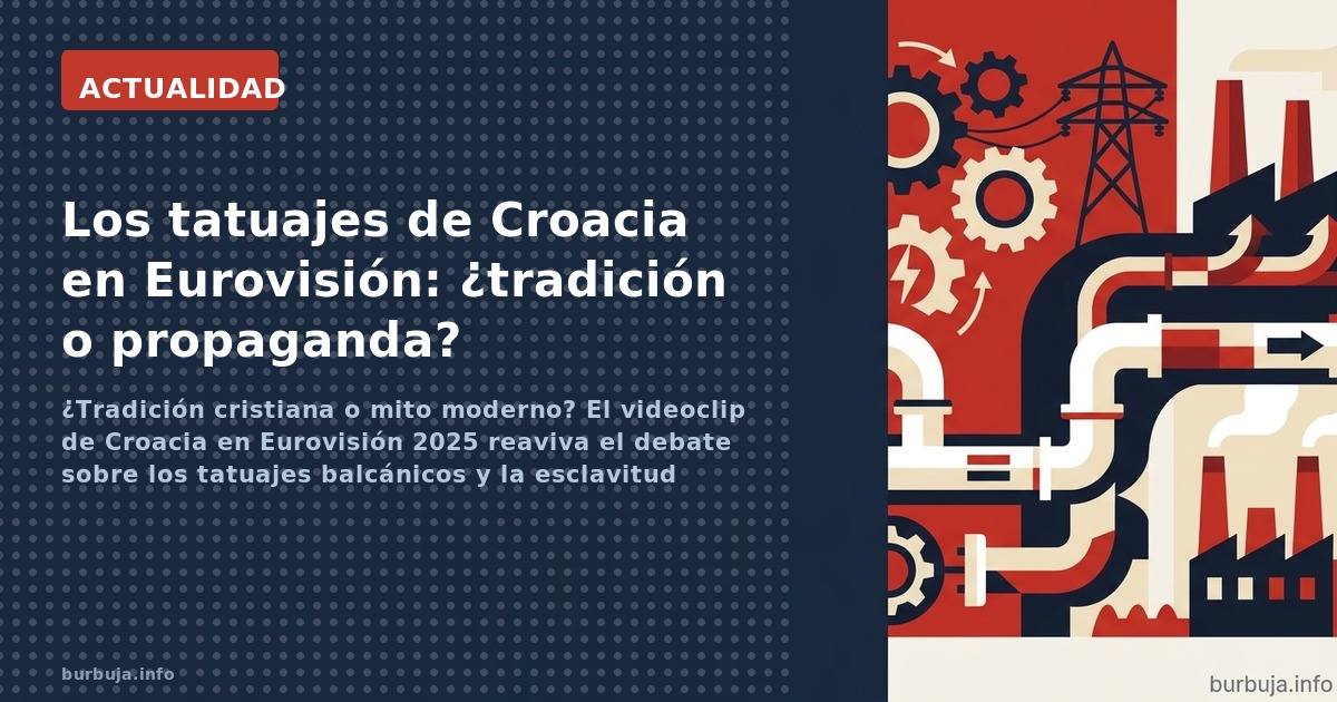 ¿Tradición cristiana o mito moderno? El videoclip de Croacia en Eurovisión 2025 reaviva el debate sobre los tatuajes balcánic
