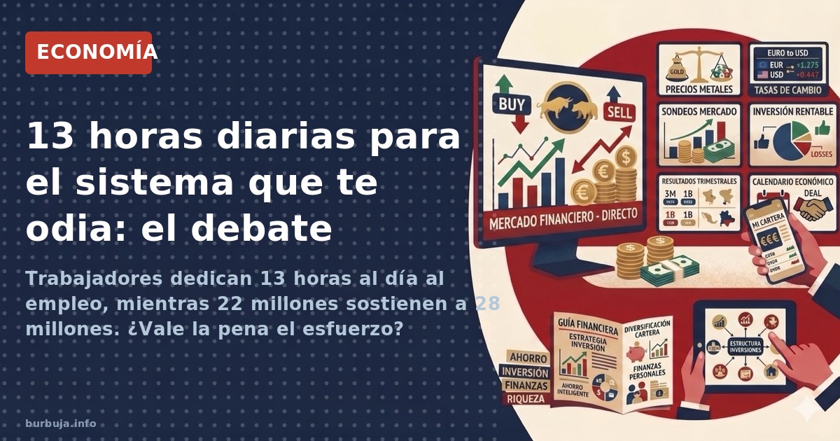 13 horas diarias para el sistema que te odia: el debate