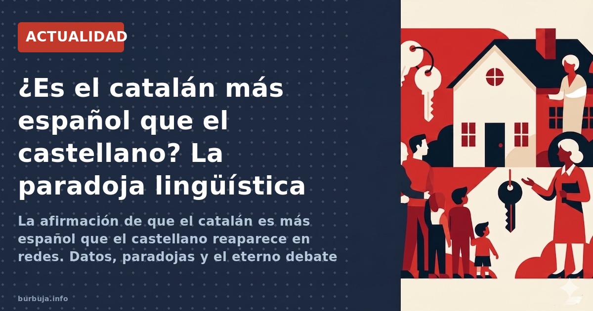 La afirmación de que el catalán es más español que el castellano reaparece en redes. Datos, paradojas y el eterno debate sobr