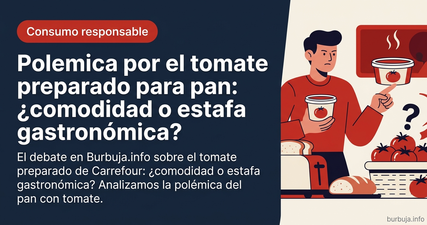 El tomate preparado de supermercado es una estafa nutricional. Descubre por qué el procesado industrial pierde frente al toma