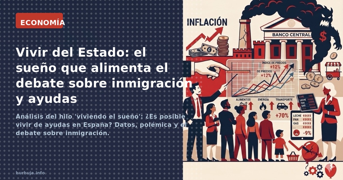 Análisis del hilo 'viviendo el sueño': ¿Es posible vivir de ayudas en España? Datos, polémica y el debate sobre inmigración.
