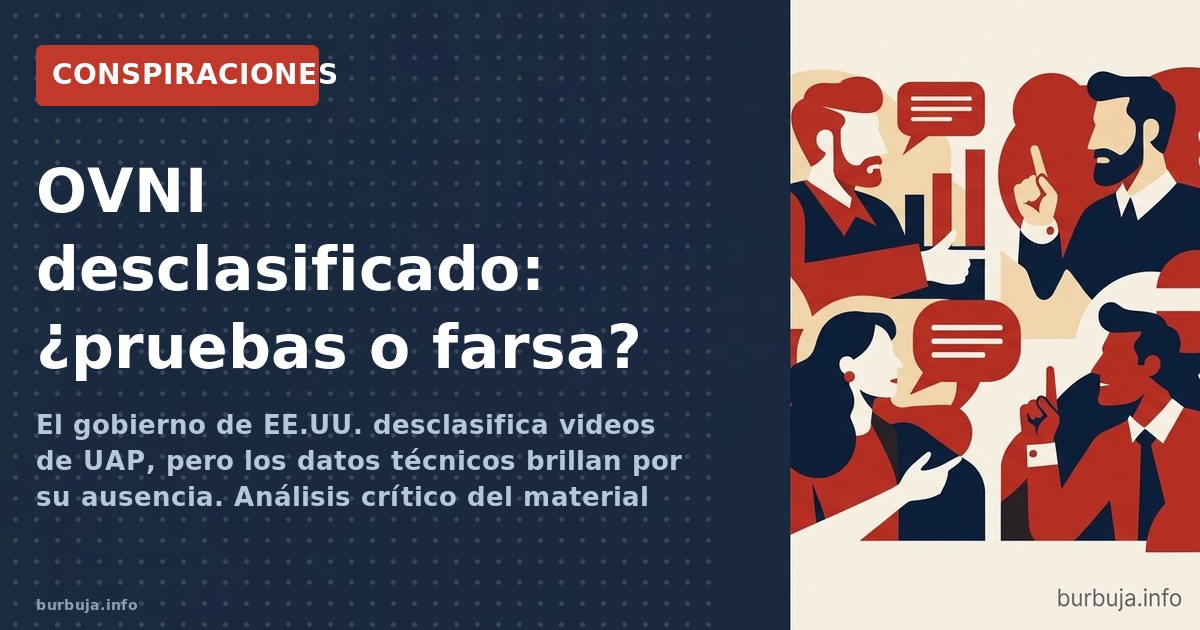 El gobierno de EE.UU. desclasifica videos de UAP, pero los datos técnicos brillan por su ausencia. Análisis crítico del mater