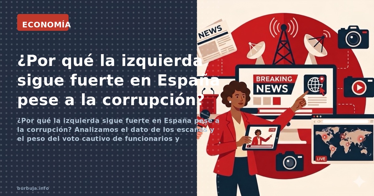 ¿Por qué la izquierda sigue fuerte en España pese a la corrupción? Analizamos el dato de los escaños y el peso del voto cauti