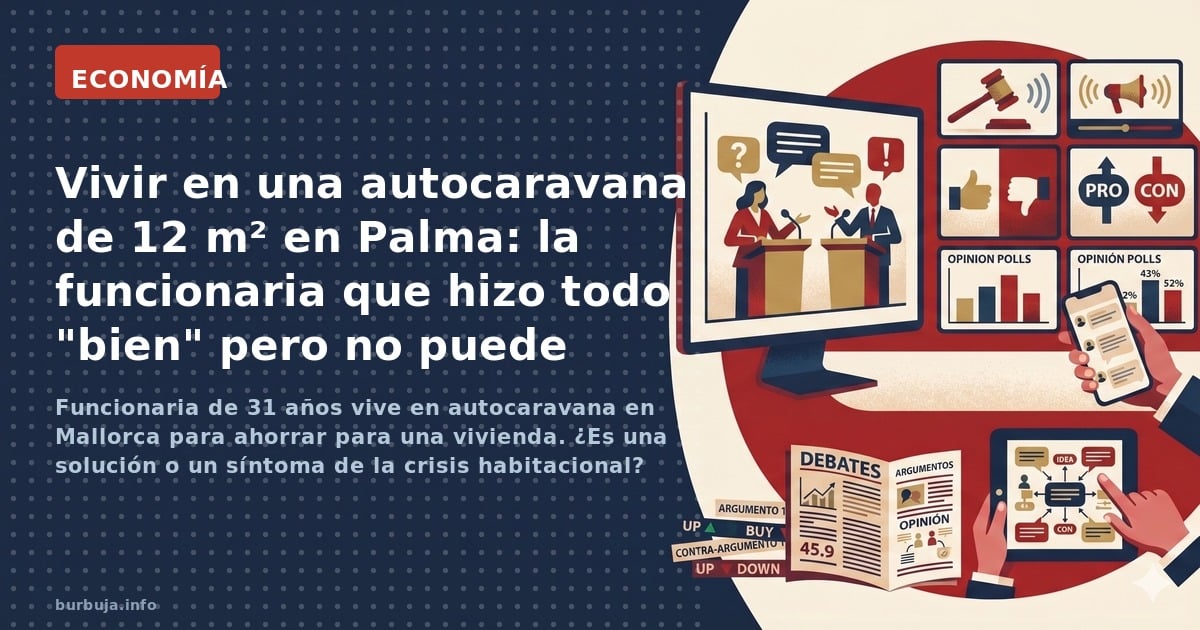 Funcionaria de 31 años vive en autocaravana en Mallorca para ahorrar para una vivienda. ¿Es una solución o un síntoma de la c