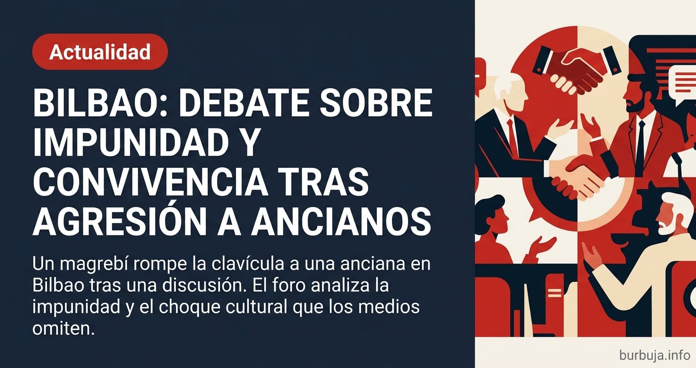 Debate en Burbuja sobre la agresión en Bilbao: un atacante con nacionalidad española fractura la clavícula a una anciana por 