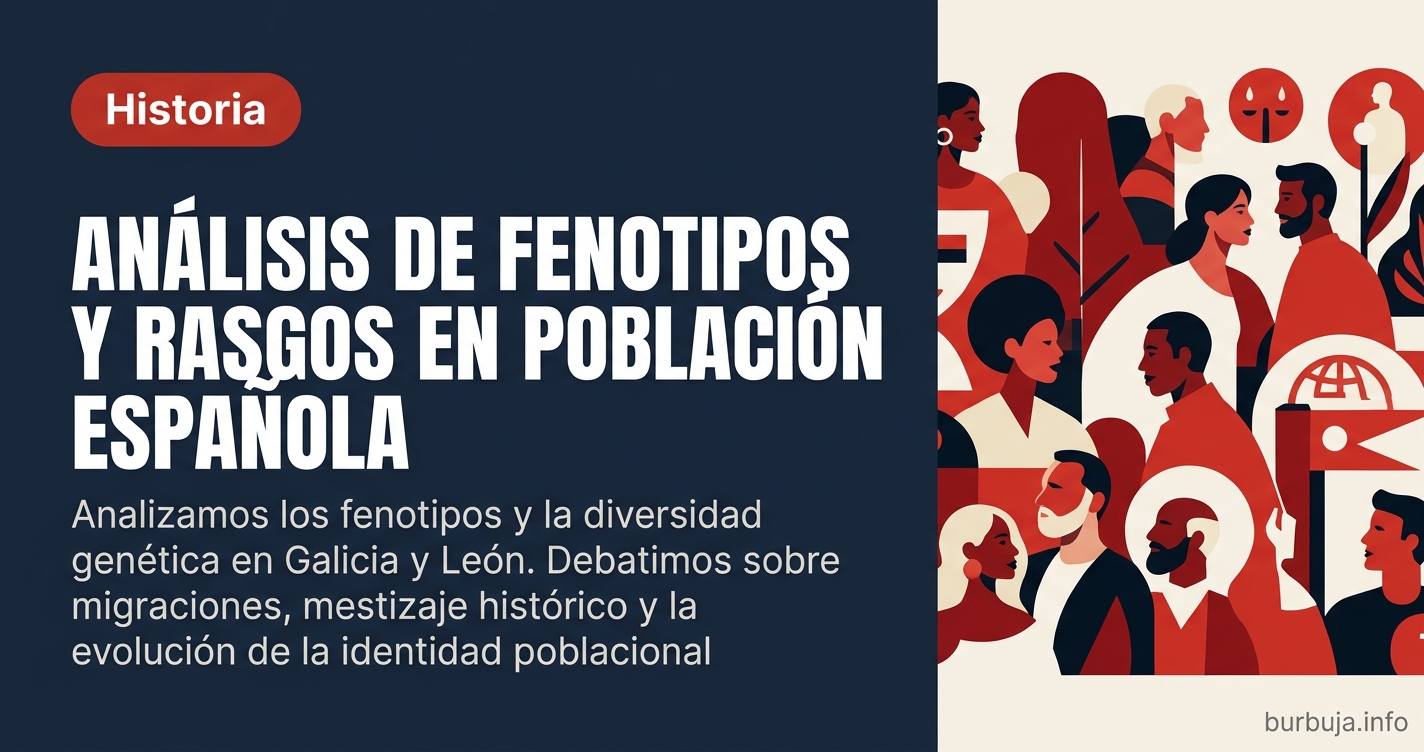 Analizamos los fenotipos y la diversidad genética en Galicia y León. Debatimos sobre migraciones, mestizaje histórico y la ev