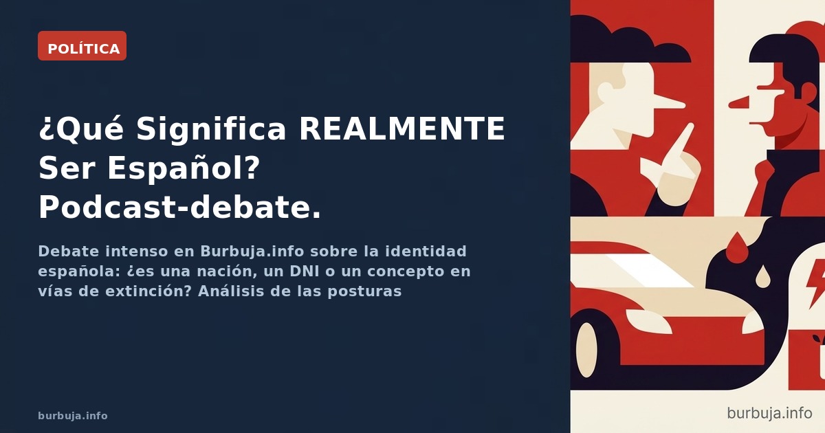 Debate intenso en Burbuja.info sobre la identidad española: ¿es una nación, un DNI o un concepto en vías de extinción? Anális