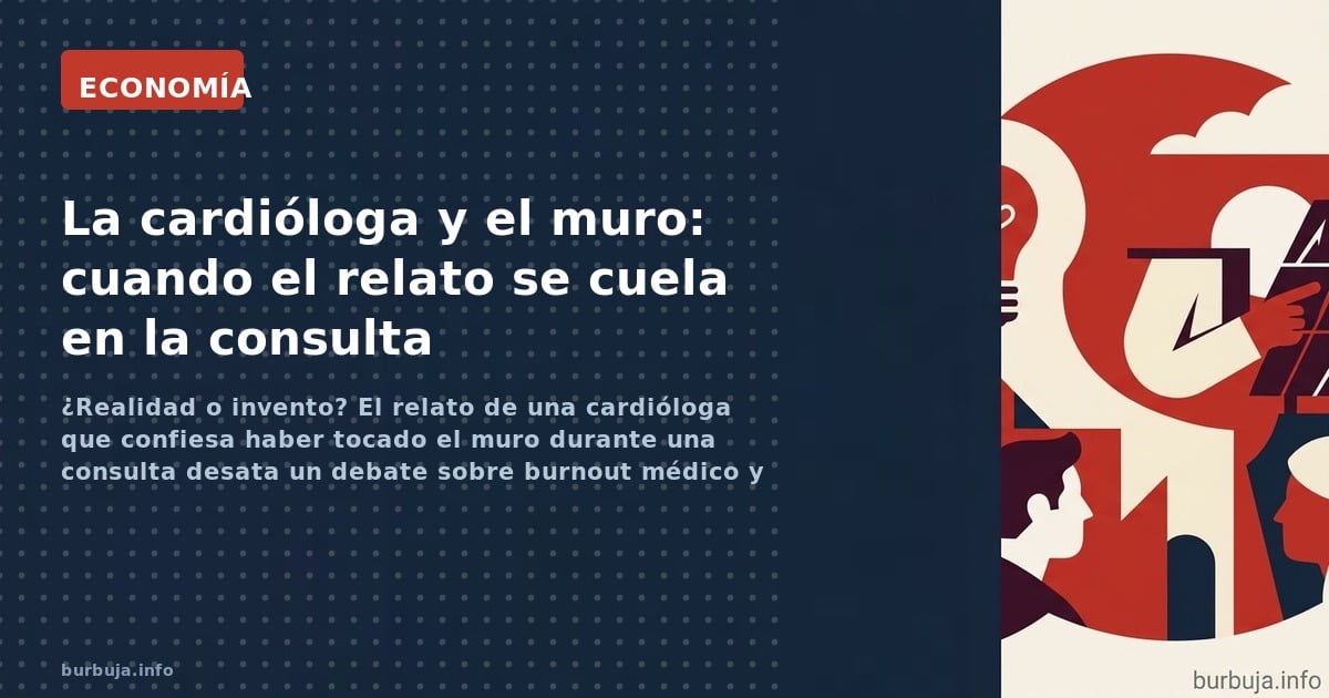 ¿Realidad o invento? El relato de una cardióloga que confiesa haber tocado el muro durante una consulta desata un debate sobr