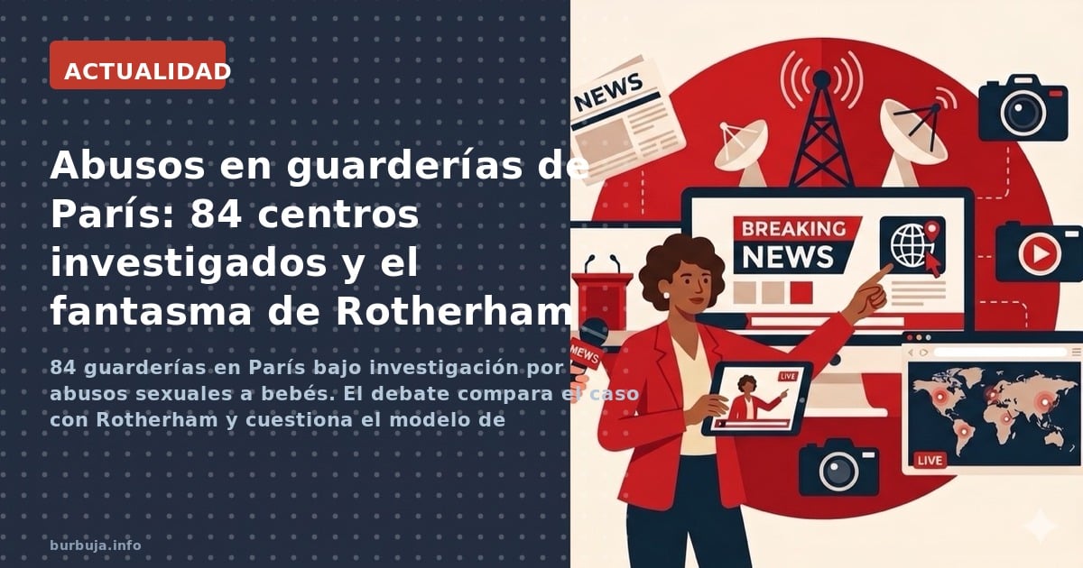 84 guarderías en París bajo investigación por abusos sexuales a bebés. El debate compara el caso con Rotherham y cuestiona el